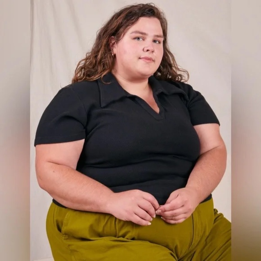 Big Bud Press Black Short Sleeved Fisherman’s Polo